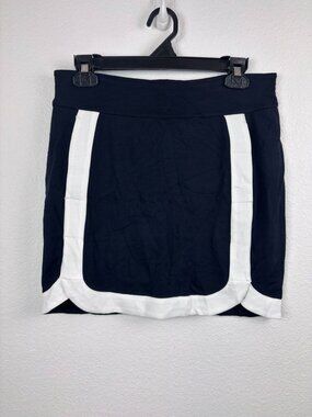 Belyn Key women's small black white contrast panel skort‎ golf tennis pickelball